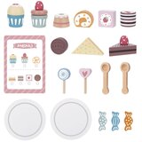 Tooky Toy tanjur za slatkiše, drveni stalak, cupcakes, kolači | shoptok.hr