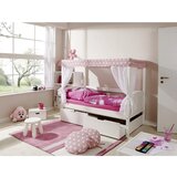 MID.YOU Postelja Z Baldahinom Lino Mini, Bor, Masivno | Shoptok.si