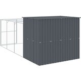  Kućica za pse s igralištem antracit 214 x 457 x 181 cm čelična | shoptok.hr