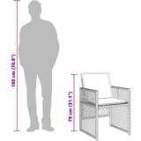 vidaXL 13-dijelni vrtni blagovaonski set s jastucima poliratan crni | shoptok.hr