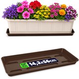 KADAX Stojalo za cvetlične lončke 60 cm, balkonsko korito, plastični pladenj, (5000353140) | Shoptok.si