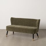 Ixia Zelena sedežna garnitura iz šenilje 134 cm Glam – | Shoptok.si