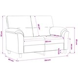 SOFA Žuta 154 x 85 x 93 cm Baršun | shoptok.hr