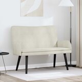  Kauč za dvoje Krema 115 x 61 x 87 cm Baršun | shoptok.hr