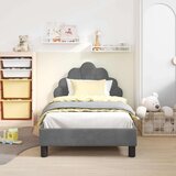 Otroški posteljni okvir z vznožjem Temno siva 80 x 160 cm Žamet, (5000104543) | Shoptok.si