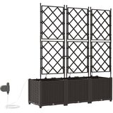  Vrtna saksija 3 pcs Smeđa 120 x 40 x 142 cm Plastika | shoptok.hr