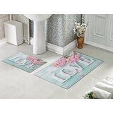  Set za kupatilo Love plavi sa gumenom podlogom 40x60cm + 60x90cm, SG-021 Cene