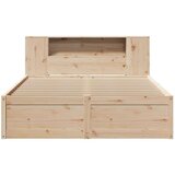 vidaXL Posteljni okvir brez vzmetnice 135x190 cm trdna borovina | Shoptok.si