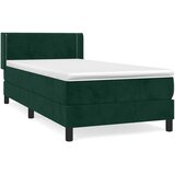 Box spring krevet s madracem tamnozeleni 100x200 cm baršunasti | Eponuda.ba