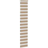 Zebra zavjesa Pješčano smeđa 50x230 cm Širina tkanine 45,9 cm Poliester | shoptok.hr
