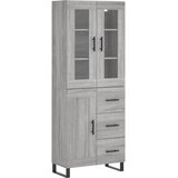  Visoka komoda siva sonome 69,5x34x180 cm od konstruiranog drva Slike