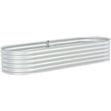  Visoka greda 240x80x44 cm pocinkano jeklo srebrna, (20758940) | Shoptok.si