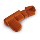 Milo Casa Žametna kotna sedežna garnitura v barvi terakote (levi kot/z ležalnikom) Paolo – | Shoptok.si