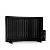 OneConcept wallander, oljni radiator, 800 w, termostat, ogrevanje na olje, ploska izvedba, črna u