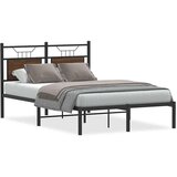 vidaXL Posteljni okvir brez vzmetnice hrast 120x190 cm inženirski les | Shoptok.si