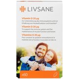 LIVSANE vitamin d 20 mcg A60 cene