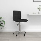 Maison Chic Vrtljiv pisarniški stol - računalniški stol črno blago, (21784270) | Shoptok.si