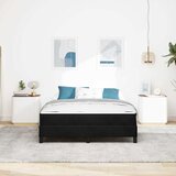  s opruga kutije s madracem Crna 160 x 220 cm tkanina | shoptok.hr