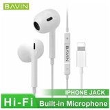 BAVIN Slušalice Lightning, Bele | ePonuda.com