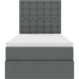  Postelja s shranjevanjem Temno siva 90 x 200 cm Umjetno usnje, (5000100267) | Shoptok.si