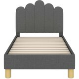  Posteljica za malčke z vzglavjem Temno siva 70 x 140 cm blago, (5000121026) | Shoptok.si