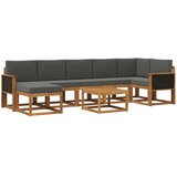 vidaXL Zunanja garnitura za sedenje 8 pcs Naravna in antracitna, (5000280437) | Shoptok.si