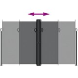  Bočna tenda na uvlačenje crna 200 x 600 cm | shoptok.hr