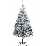  Umjetno božićno drvce Bijelo 210 cm PVC i Čelik i Plastika | shoptok.hr