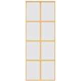  Klizna vrata zlatna 76x205 cm matirano staklo ESG i aluminij | shoptok.hr