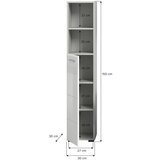 XXXL Visoka Omara Copa, Belo/siva Barva | Shoptok.si