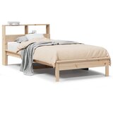  s regalom za knjige bez madraca 90x190 cm od borovine | shoptok.hr