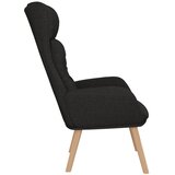  Stolica za opuštanje od tkanine crna | shoptok.hr