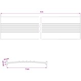  Brtva za garažna vrata Crna 70 x 6 mm 4 m PVC | shoptok.hr