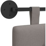  Viseće uzglavlje kreveta S LED svjetlom Sivosmeđa Tkanina | shoptok.hr