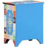  Ručno obojeni noćni ormarić 40 x 30 x 50 cm masivno drvo manga Šarena | shoptok.hr