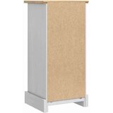  Nočna omarica Bela 35 x 32,5 x 74 cm Masivno borovo les, (5000107134) | Shoptok.si