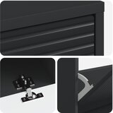  Ormar za cipele HAARLEM 78 x 24 x 103 cm Konstruirano drvo Crna | shoptok.hr