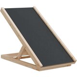 vidaXL Rampa za pse siva 70x35 cm trden les jelke | Shoptok.si
