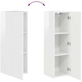  Komplet TV omaric 4 pcs Visok sijaj bela Konstruiran les - - Bela - 61.6 - 30 x 31 x 100 cm - 2025-vidaXL-Uvoz_2 | Shoptok.si