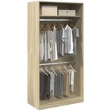 vidaXL Garderobna omara sonoma hrast 100x50x200 cm iverna plošča | Shoptok.si