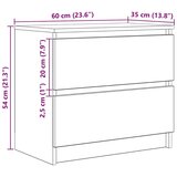 TV TV omarica, les, betonsko siva, 60x35x54 cm | Shoptok.si