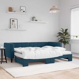  Dnevni krevet na razvlačenje plavi 80 x 200 cm baršunasti | shoptok.hr