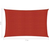  Senčno jadro 160 g/m² rdeče 6x7 m HDPE, (20965260) | Shoptok.si