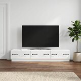 TV ormar s ladicama Bijela visokog sjaja 147 x 34,5 x 27 cm | Eponuda.ba