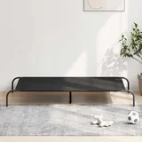 vidaXL Dvignjena pasja postelja črna 150x90x20 cm Oxford tkanina jeklo