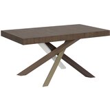 Itamoby   Volantis (90x160/264 cm) - oreh, barva nog: bela, rjava - raztegljiva jedilna miza, (20842275) Cene