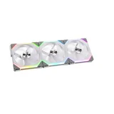 Ventilator za ohišje UNI FAN SL120 RGB PWM 120mm, 3 pack + kontroler, bel
