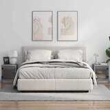  Noćni ormarići staklena vrata 2 kom boja betona 35x37x42 cm | shoptok.hr
