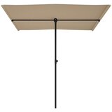  Vrtni suncobran s aluminijskim stupom 2 x 1,5 m smeđe-sivi | shoptok.hr