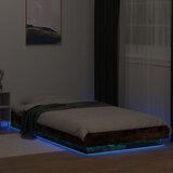  Okvir za krevet s LED svjetlima boja hrasta 90 x 200 cm drveni | shoptok.hr